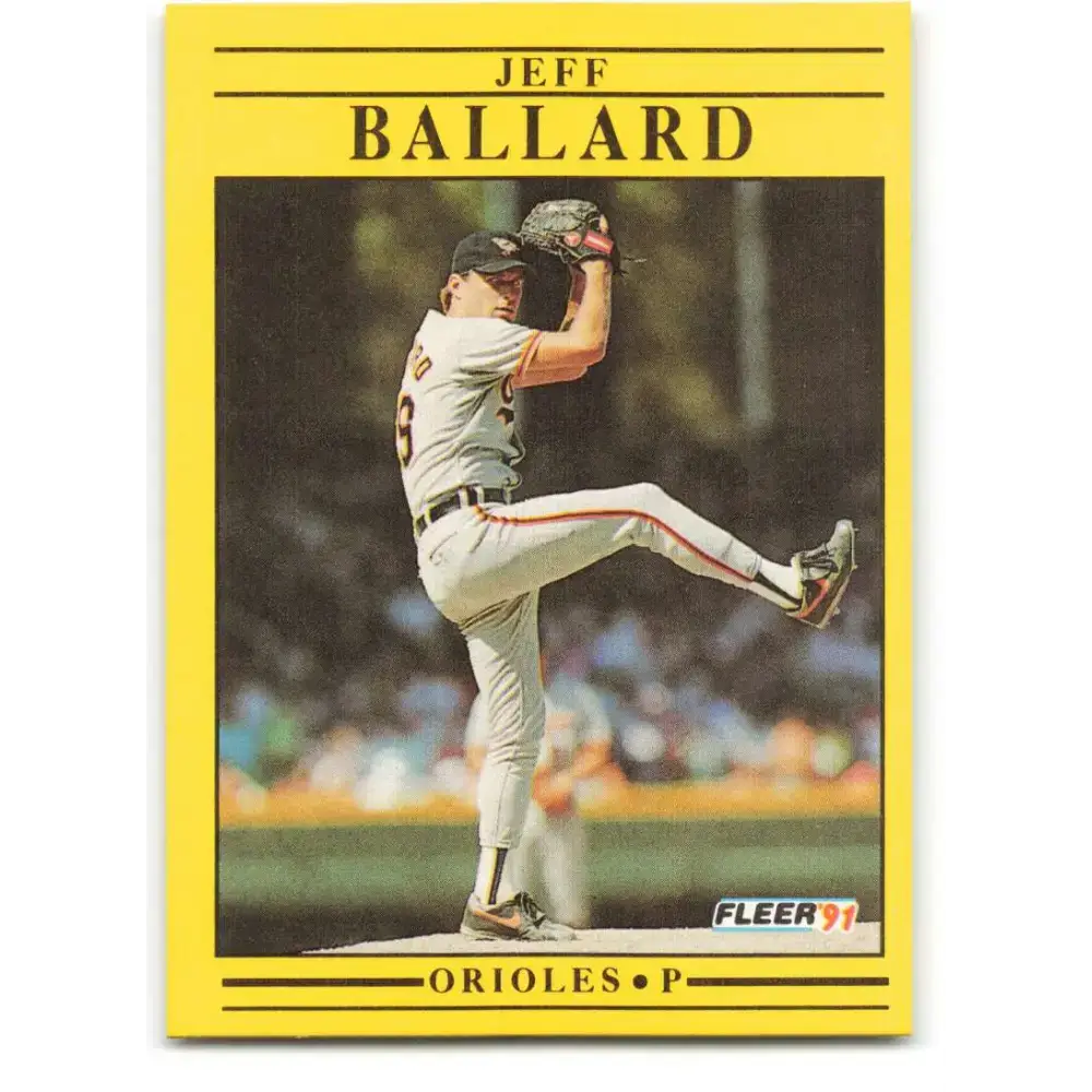 1991 Fleer #467 Jeff Ballard NM-MT Baltimore Orioles Baseball Card - Baseball Card Single