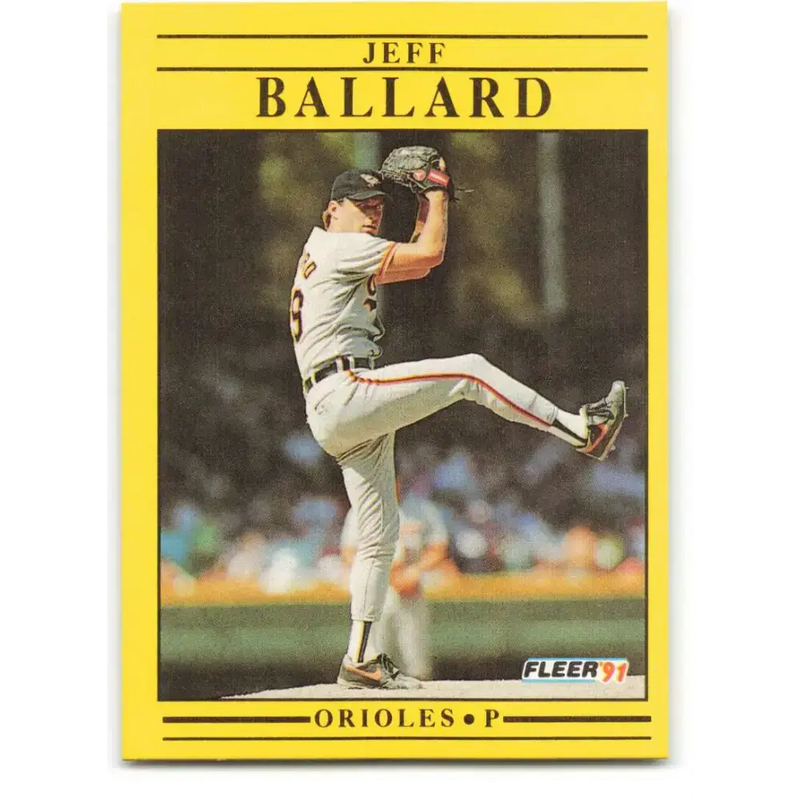 1991 Fleer #467 Jeff Ballard NM-MT Baltimore Orioles Baseball Card - Baseball Card Single