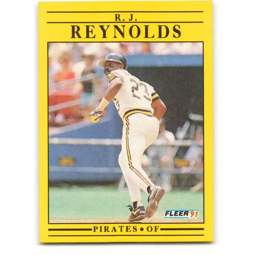 1991 Fleer #48 R.J. Reynolds NM-MT Pittsburgh Pirates Baseball Card - Baseball Card Single