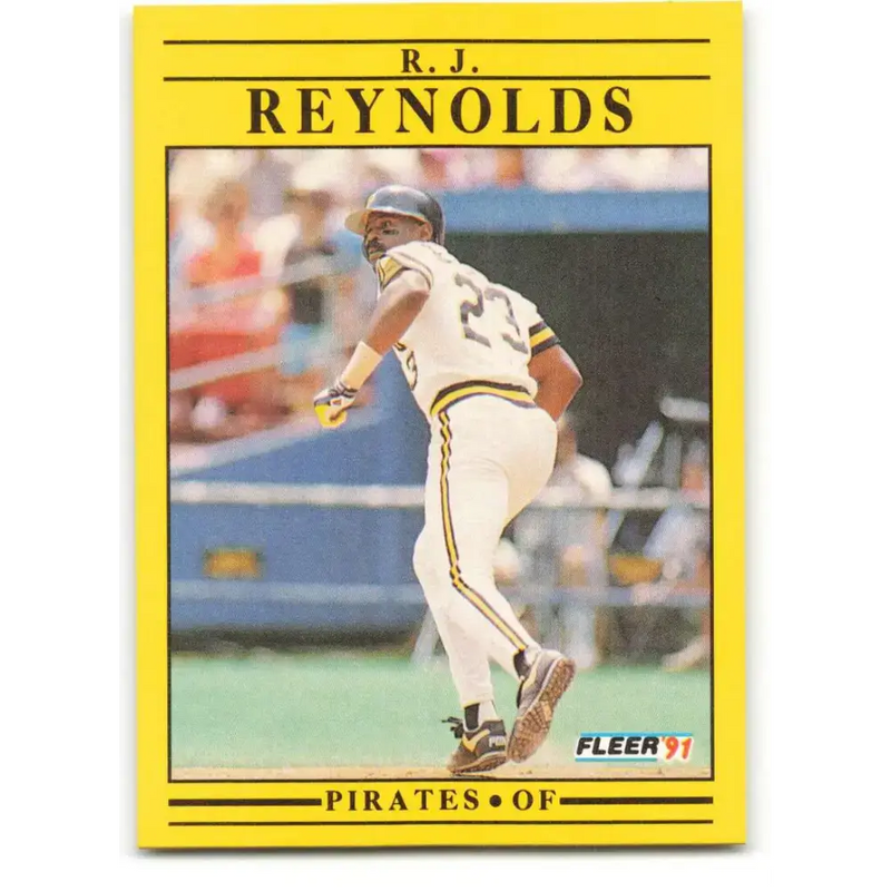1991 Fleer #48 R.J. Reynolds NM-MT Pittsburgh Pirates Baseball Card - Baseball Card Single