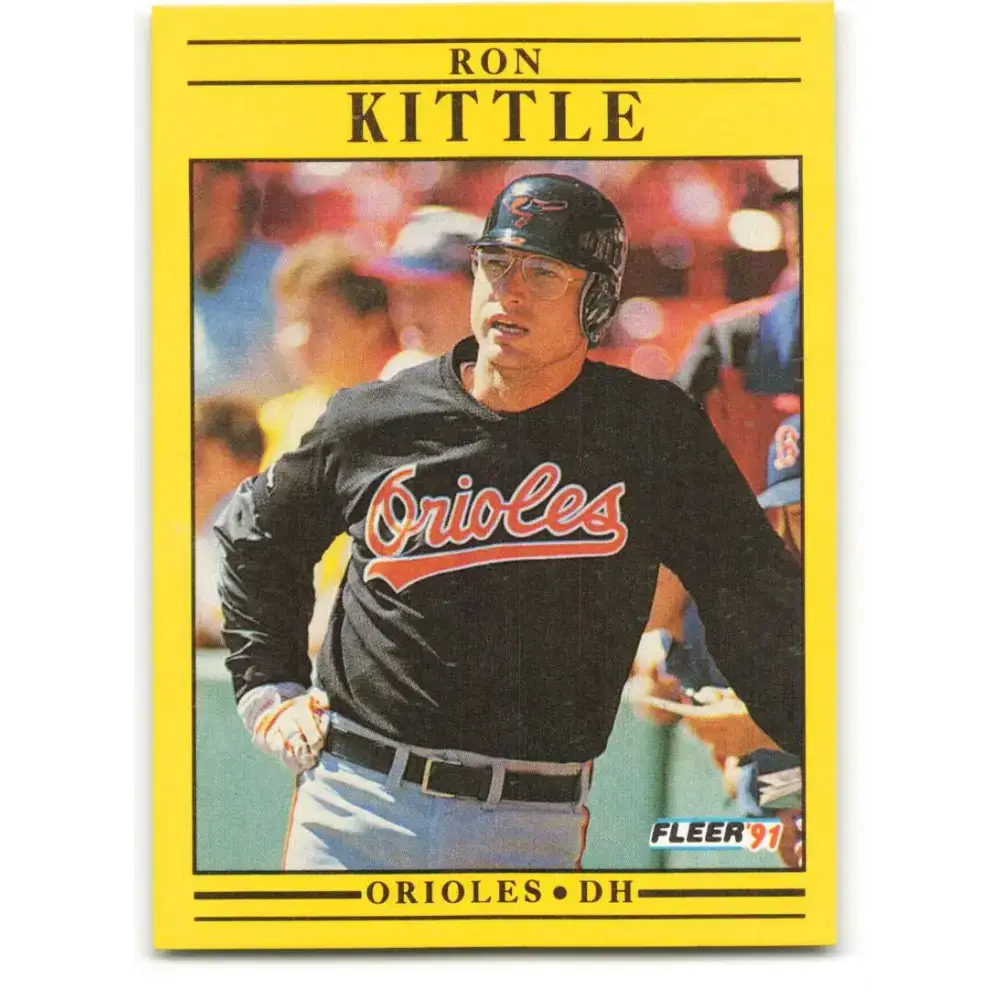 1991 Fleer #480 Ron Kittle NM-MT Baltimore Orioles Baseball Card - Baseball Card Single