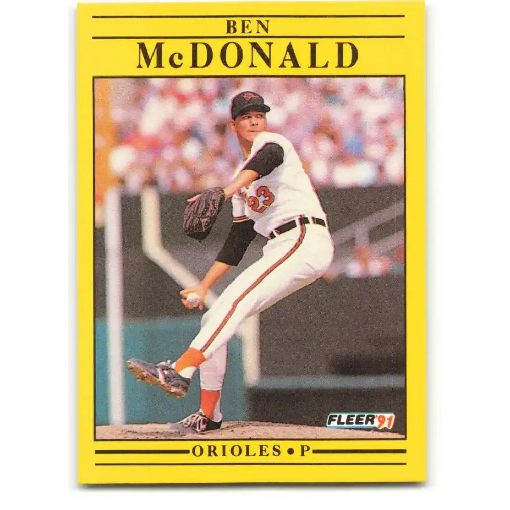 1991 Fleer #481 Ben McDonald NM-MT Baltimore Orioles Baseball Card - Baseball Card Single
