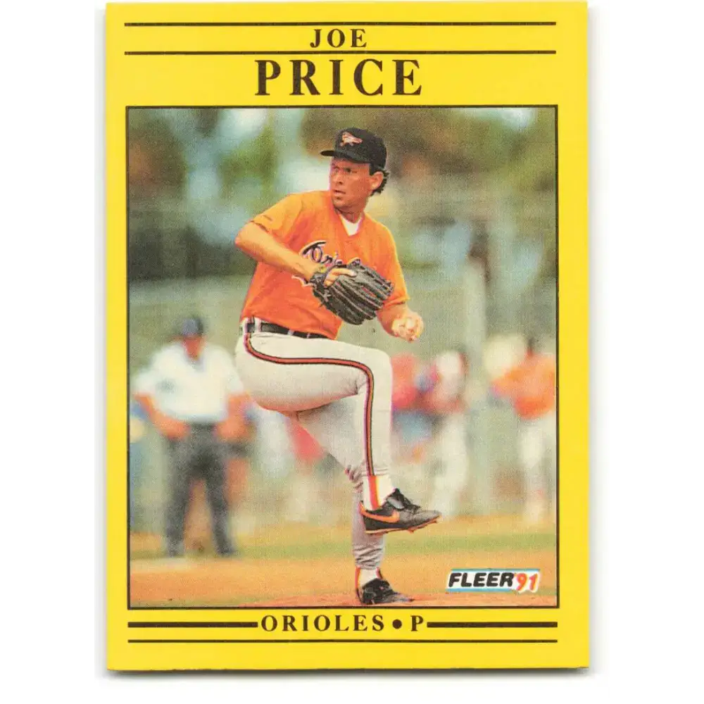 1991 Fleer #488 Joe Price NM-MT Baltimore Orioles Baseball Card - Baseball Card Single