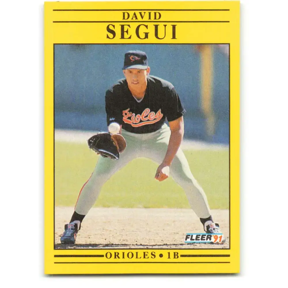 1991 Fleer #492 David Segui NM-MT Baltimore Orioles Baseball Card - Baseball Card Single