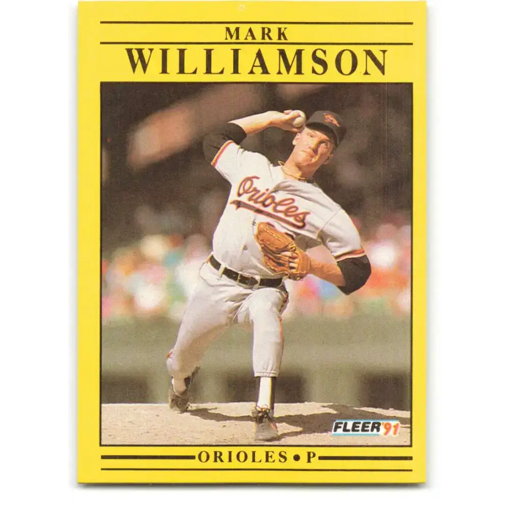 1991 Fleer #495 Mark Williamson NM-MT Baltimore Orioles Baseball Card - Baseball Card Single