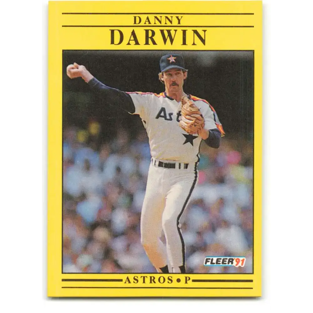 1991 Fleer #503 Danny Darwin NM-MT Houston Astros Baseball Card - Baseball Card Single