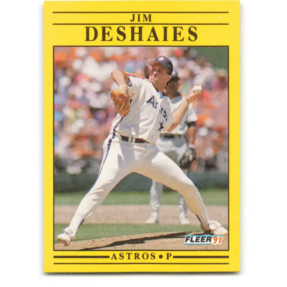 1991 Fleer #506 Jim Deshaies NM-MT Houston Astros Baseball Card - Baseball Card Single