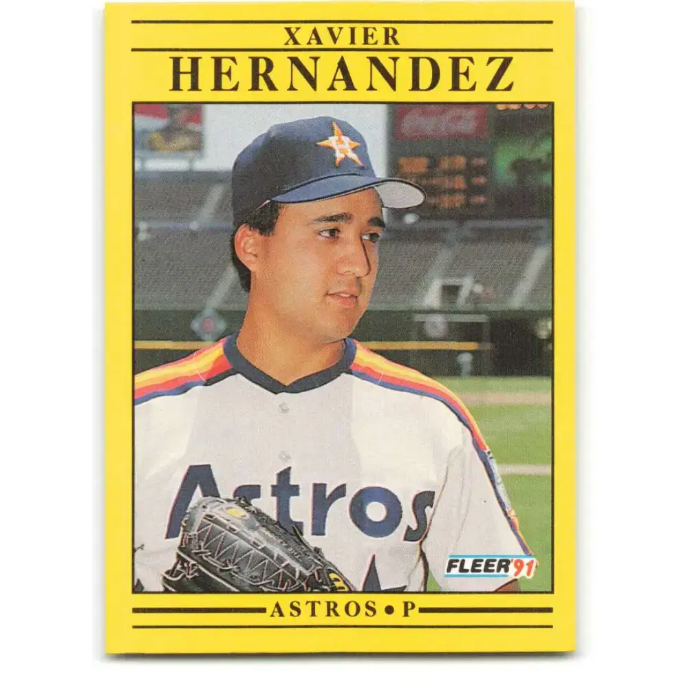1991 Fleer #509 Xavier Hernandez NM-MT Houston Astros Baseball Card - Baseball Card Single
