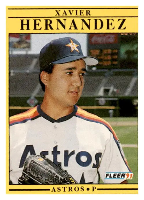 1991 Fleer #509b Xavier Hernandez - Baseball Card Single