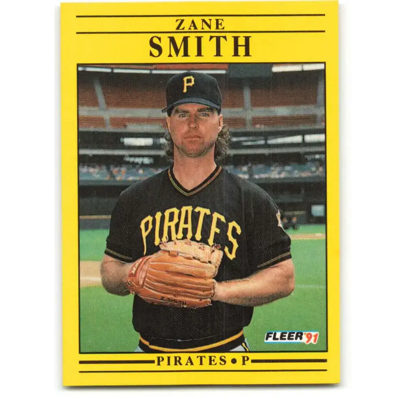 1991 Fleer #51 Zane Smith NM-MT Pittsburgh Pirates Baseball Card - Baseball Card Single