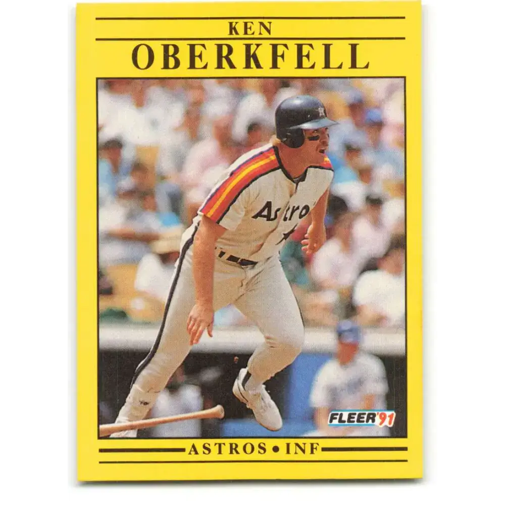 1991 Fleer #511 Ken Oberkfell NM-MT Houston Astros Baseball Card - Baseball Card Single