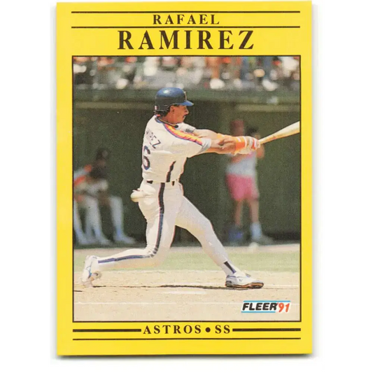 1991 Fleer #513 Rafael Ramirez NM-MT Houston Astros Baseball Card