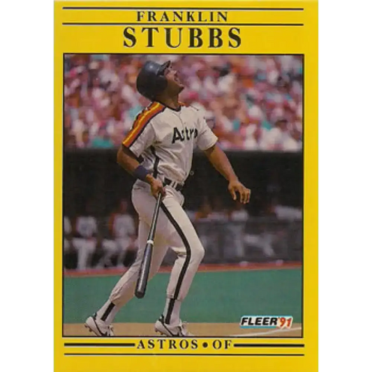 1991 Fleer #518 Franklin Stubbs NM-MT Houston Astros Baseball Card