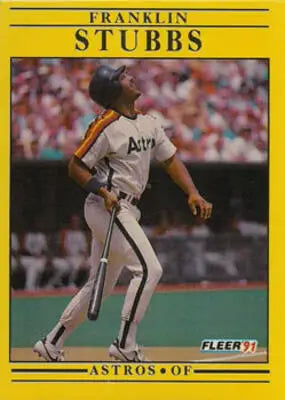 1991 Fleer #518 Franklin Stubbs NM Near Mint Astros - Baseball Card Single