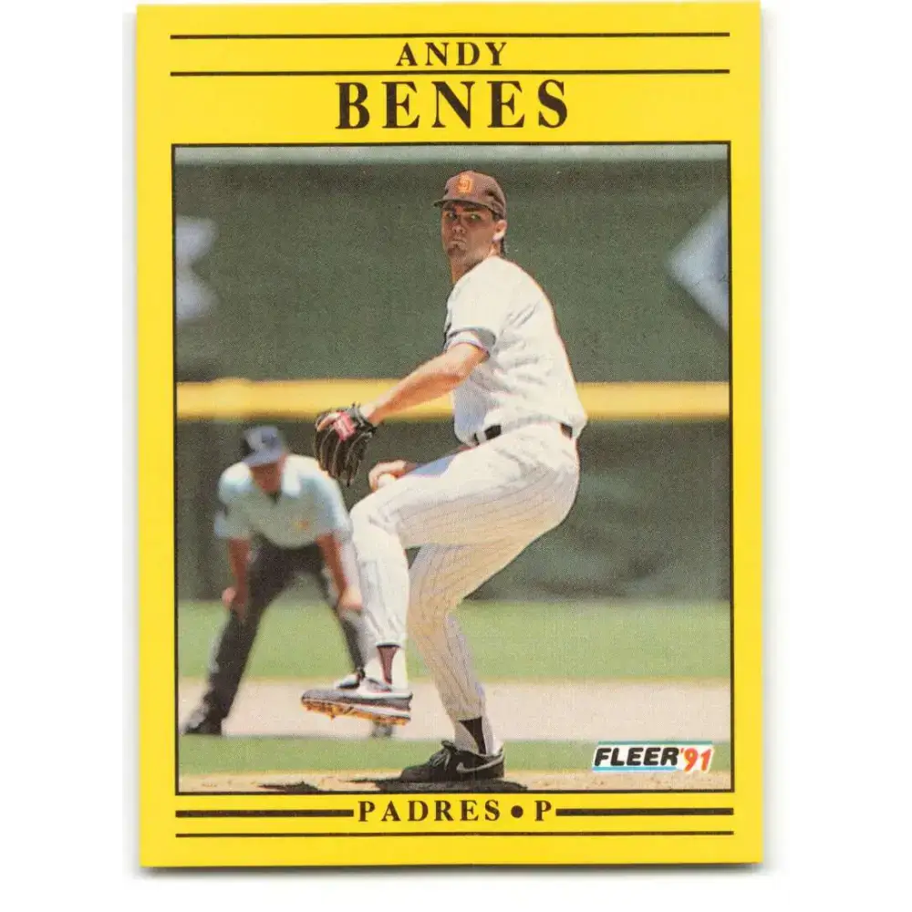 1991 Fleer #524 Andy Benes NM-MT San Diego Padres Baseball Card - Baseball Card Single
