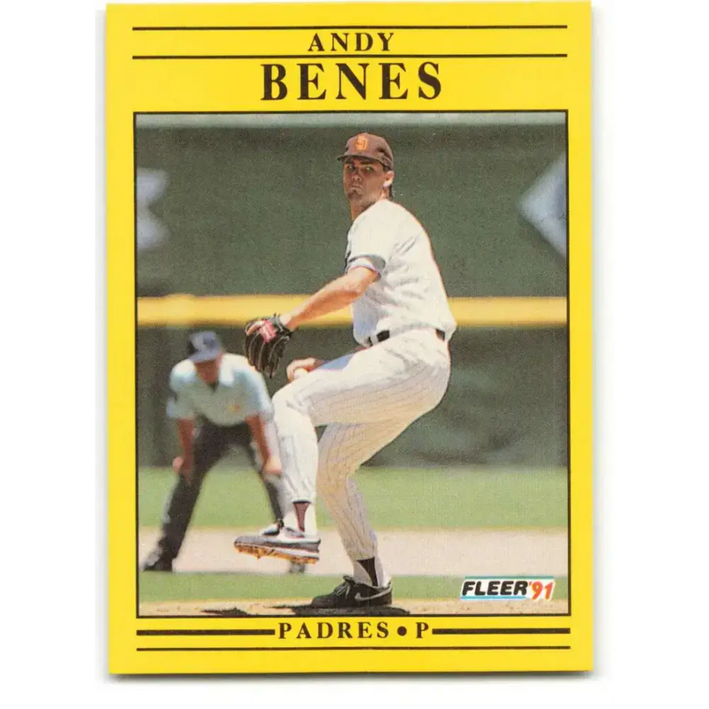 1991 Fleer #524 Andy Benes NM-MT San Diego Padres Baseball Card - Baseball Card Single