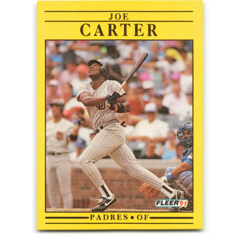 1991 Fleer #525 Joe Carter NM-MT San Diego Padres Baseball Card - Baseball Card Single