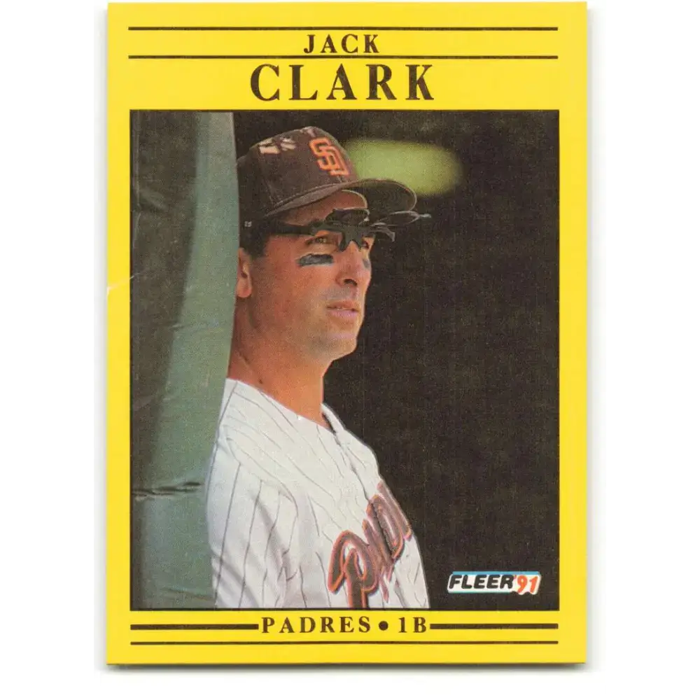 1991 Fleer #526 Jack Clark NM-MT San Diego Padres Baseball Card - Baseball Card Single