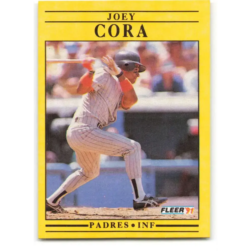 1991 Fleer #527 Joey Cora NM-MT San Diego Padres Baseball Card - Baseball Card Single