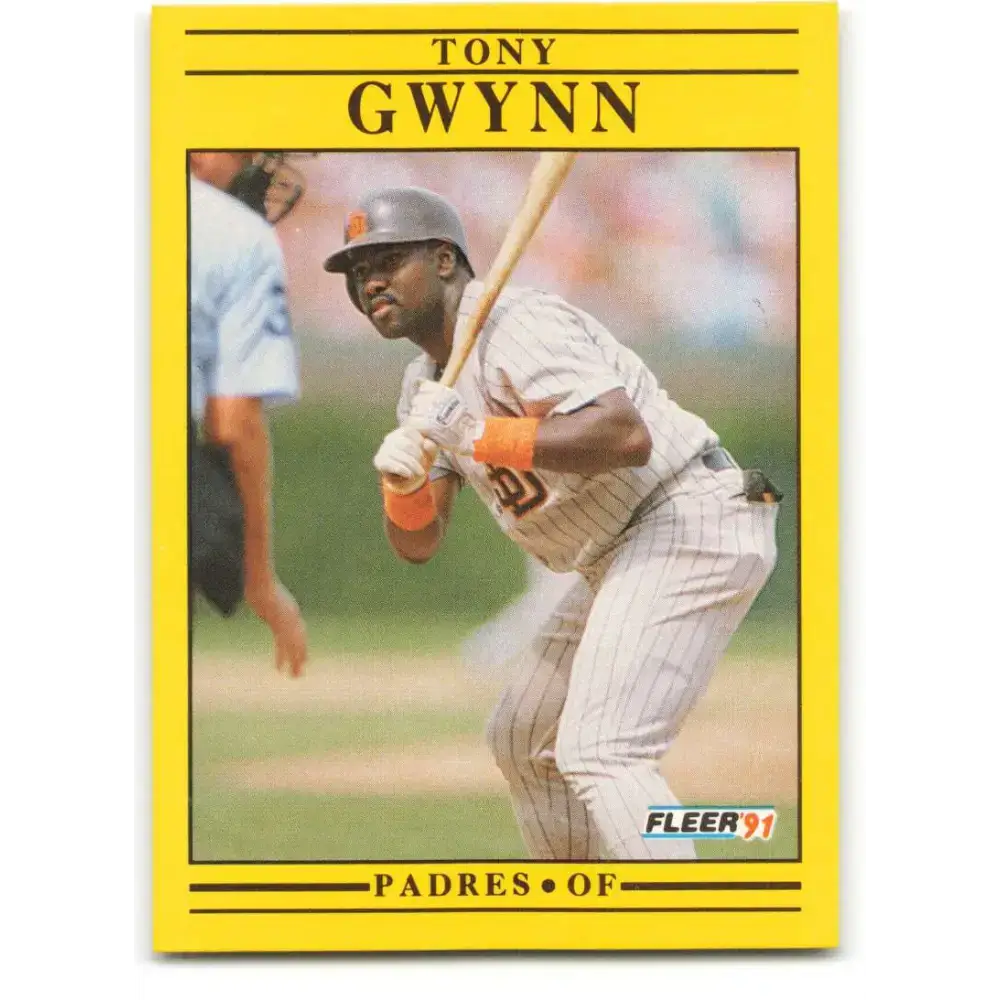 1991 Fleer #529 Tony Gwynn NM-MT San Diego Padres Baseball Card - Baseball Card Single
