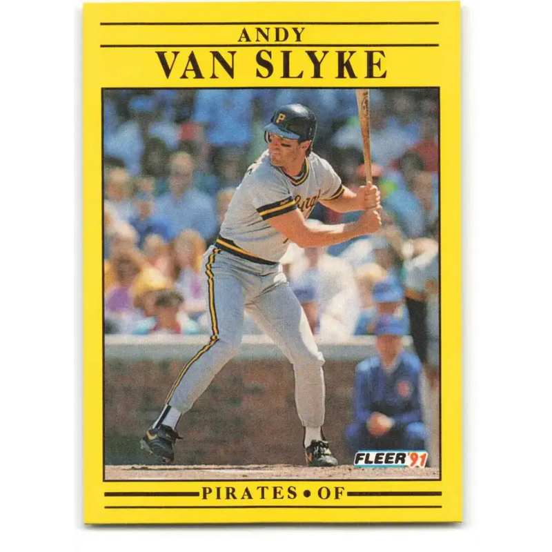 1991 Fleer #53 Andy Van Slyke NM-MT Pittsburgh Pirates Baseball Card - Baseball Card Single
