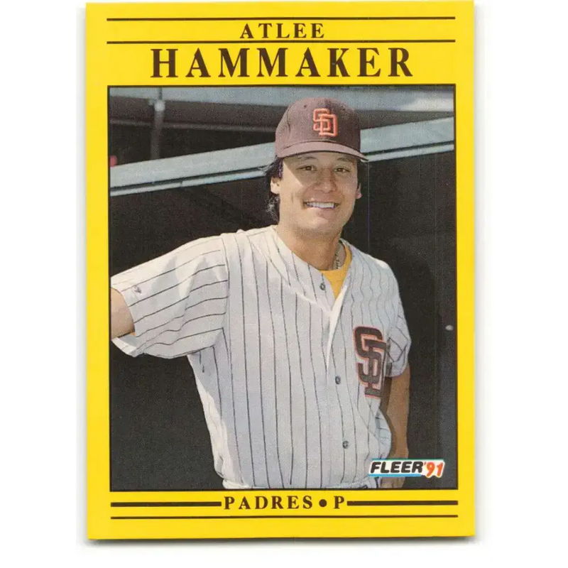 1991 Fleer #530 Atlee Hammaker NM-MT San Diego Padres Baseball Card - Baseball Card Single