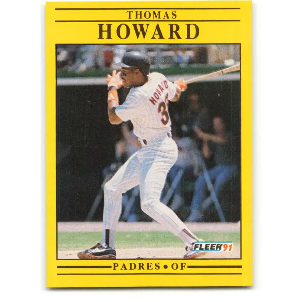 1991 Fleer #532 Thomas Howard NM-MT San Diego Padres Baseball Card - Baseball Card Single