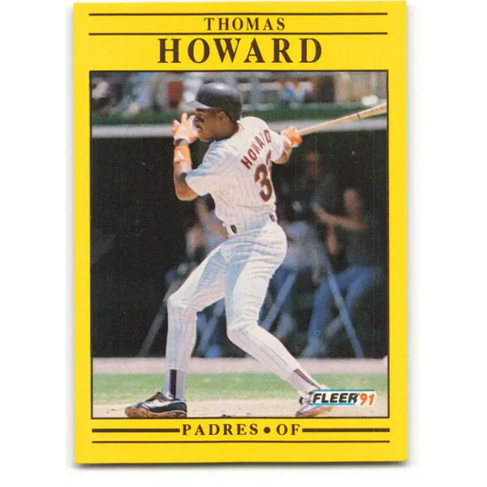 1991 Fleer #532 Thomas Howard NM-MT San Diego Padres Baseball Card - Baseball Card Single