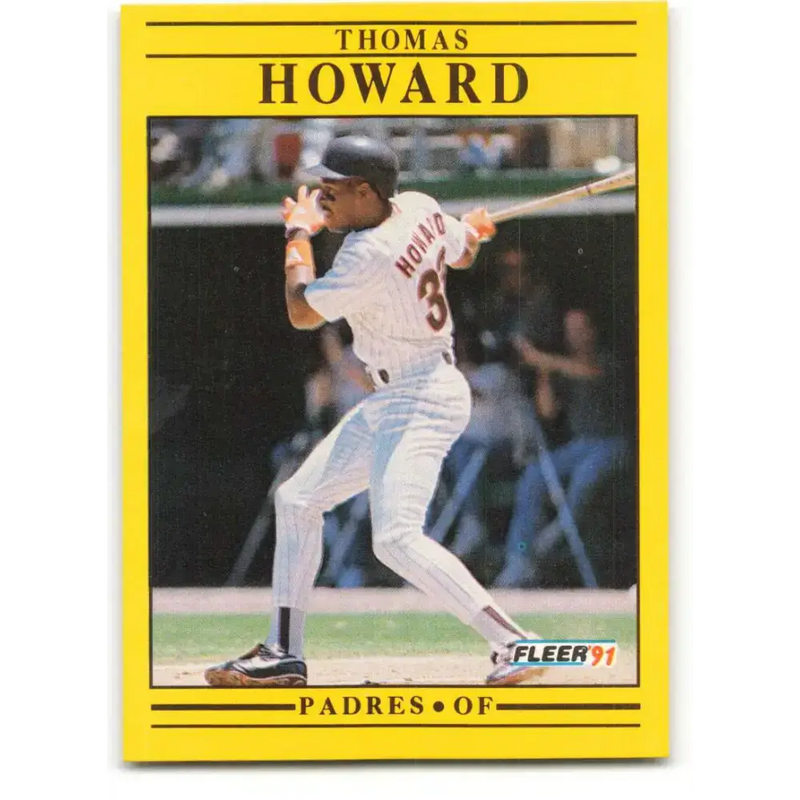 1991 Fleer #532 Thomas Howard NM-MT San Diego Padres Baseball Card - Baseball Card Single
