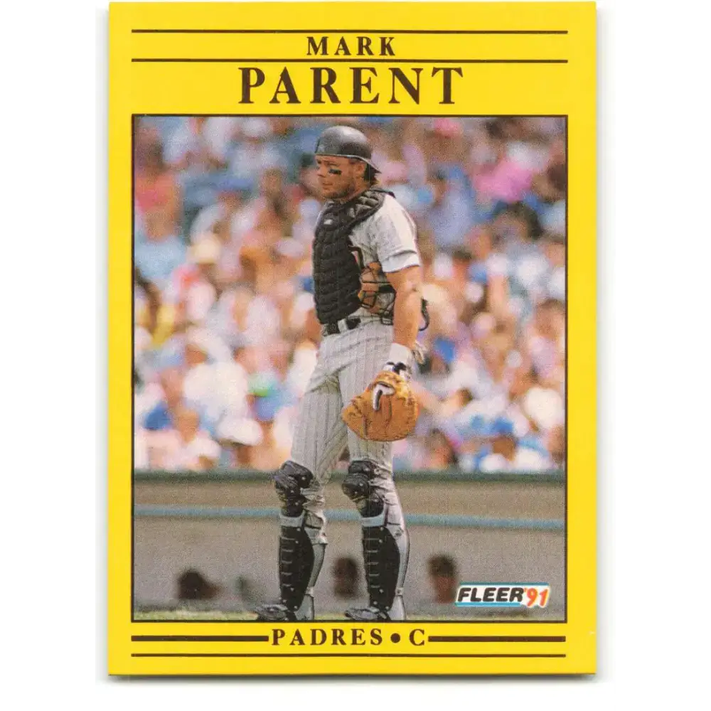 1991 Fleer #538 Mark Parent NM-MT San Diego Padres Baseball Card - Baseball Card Single