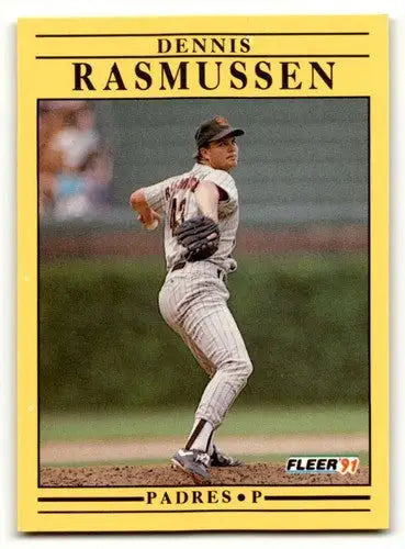 Dennis Rasmussen baseball card featuring San Diego Padres in 1991 Fleer #539