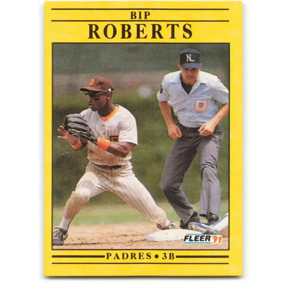 1991 Fleer #540 Bip Roberts NM-MT San Diego Padres Baseball Card - Baseball Card Single