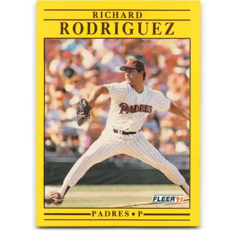 1991 Fleer #541 Rich Rodriguez NM-MT RC Rookie San Diego Padres Baseball Card - Baseball Card Single