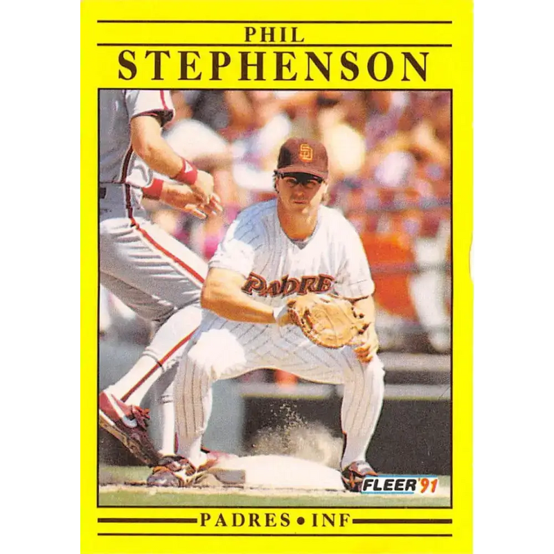 1991 Fleer #545 Phil Stephenson NM-MT San Diego Padres Baseball Card - Baseball Card Single