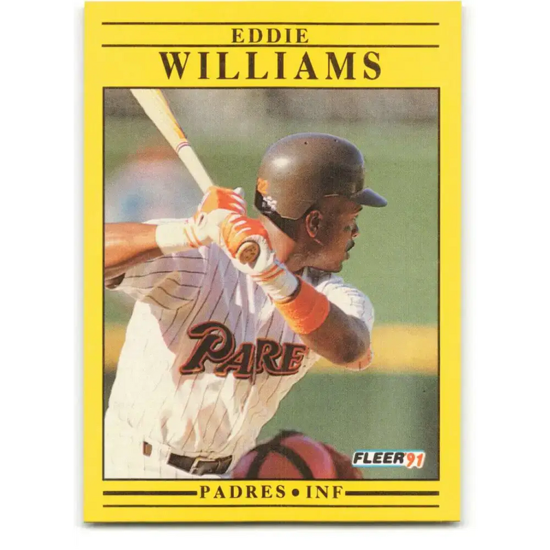 1991 Fleer #548 Eddie Williams NM-MT San Diego Padres Baseball Card - Baseball Card Single