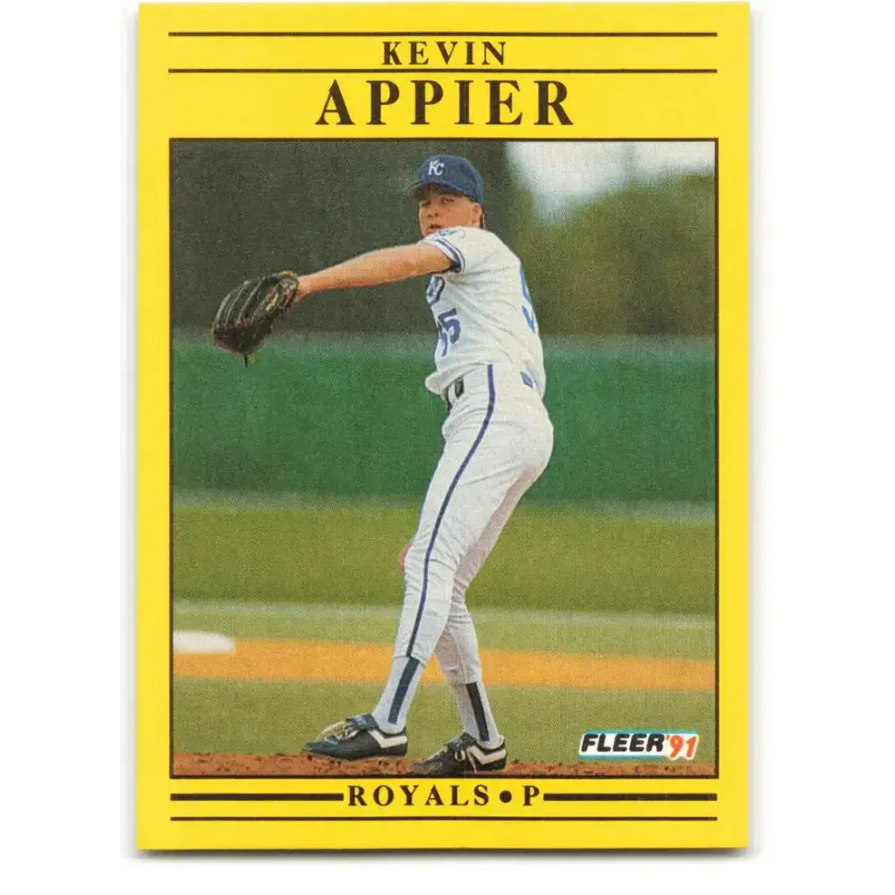 1991 Fleer #549 Kevin Appier NM-MT Kansas City Royals Baseball Card - Baseball Card Single