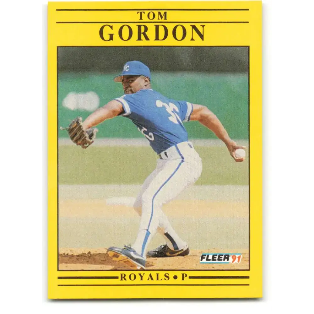 1991 Fleer #559 Tom Gordon NM-MT Kansas City Royals Baseball Card