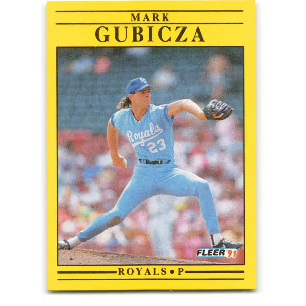1991 Fleer #560 Mark Gubicza NM-MT Kansas City Royals Baseball Card - Baseball Card Single