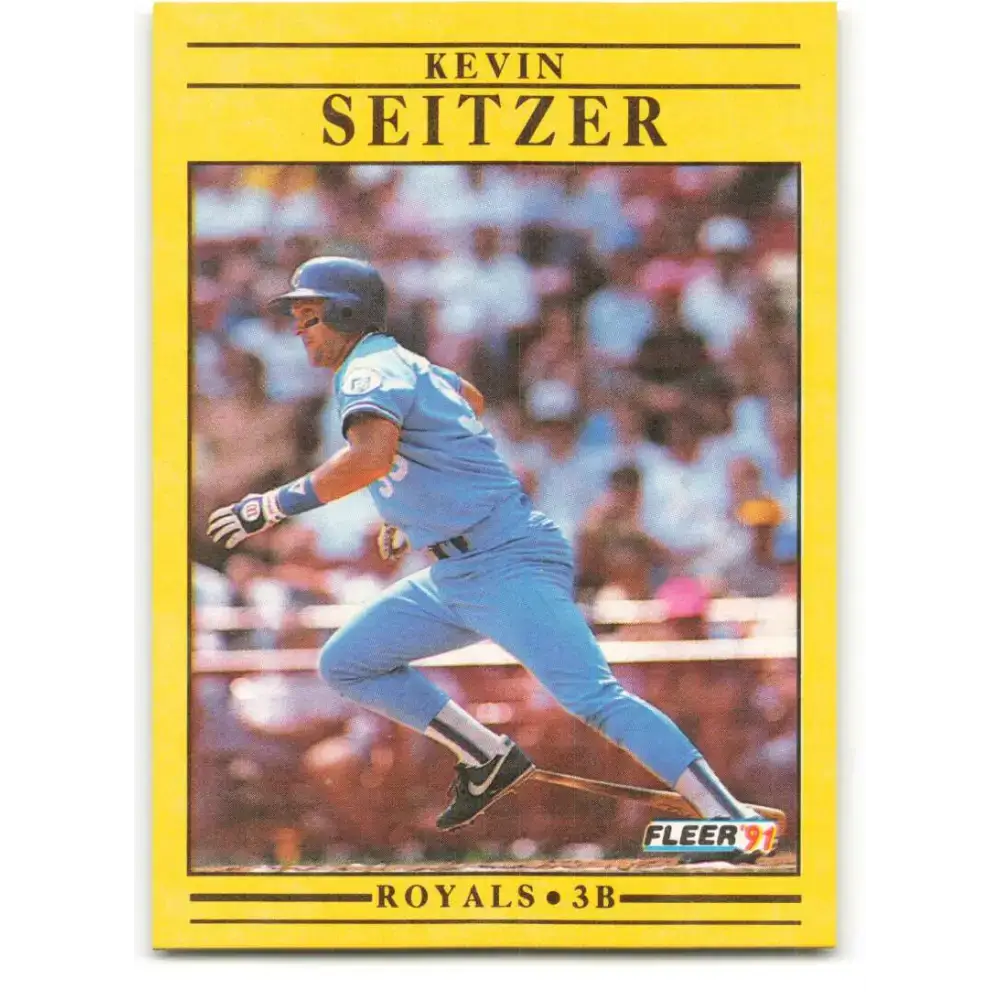 1991 Fleer #569 Kevin Seitzer NM-MT Kansas City Royals Baseball Card - Baseball Card Single