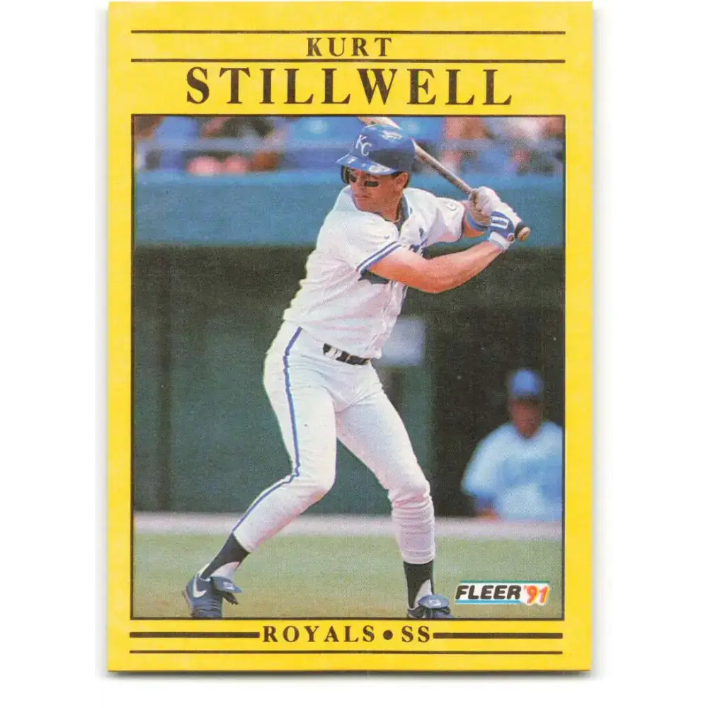 1991 Fleer #571 Kurt Stillwell NM-MT Kansas City Royals Baseball Card - Baseball Card Single