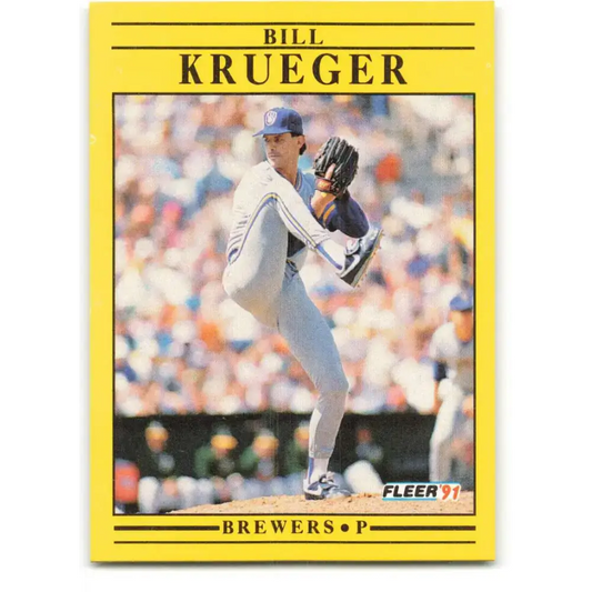 1991 Fleer #588 Bill Krueger NM-MT Milwaukee Brewers Baseball Card