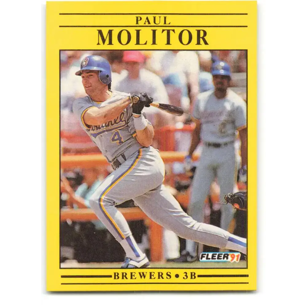 1991 Fleer #591 Paul Molitor NM-MT Milwaukee Brewers Baseball Card