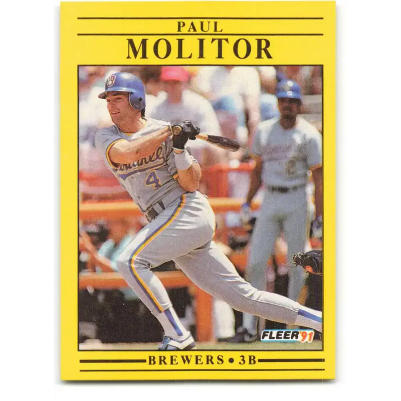 1991 Fleer #591 Paul Molitor NM-MT Milwaukee Brewers Baseball Card