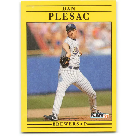 1991 Fleer #594 Dan Plesac NM-MT Milwaukee Brewers Baseball Card