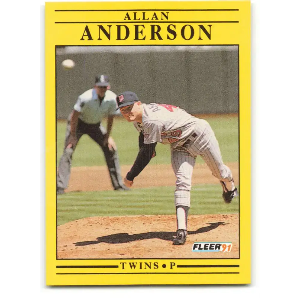 1991 Fleer #603 Allan Anderson NM-MT Minnesota Twins Baseball Card