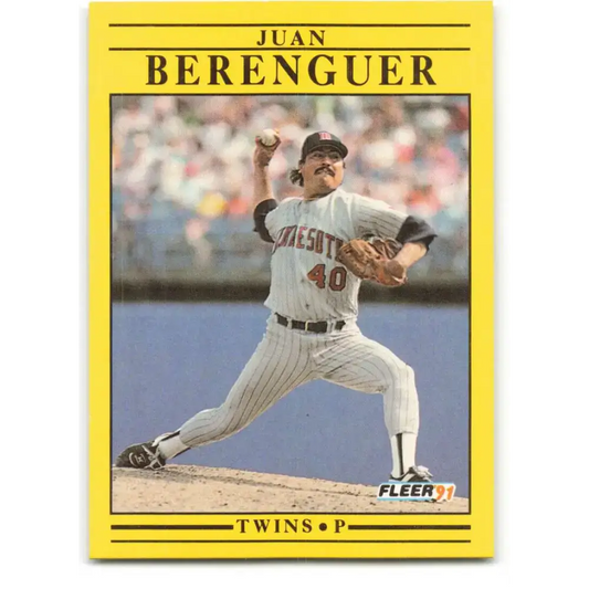1991 Fleer #604 Juan Berenguer NM-MT Minnesota Twins Baseball Card