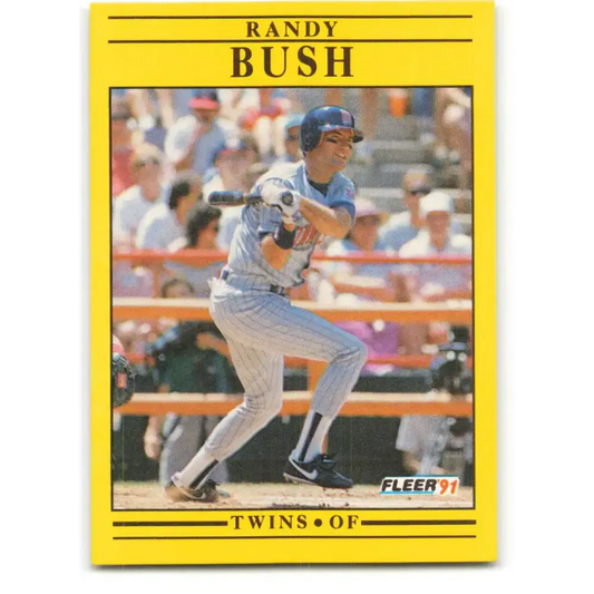 1991 Fleer #605 Randy Bush NM-MT Minnesota Twins Baseball Card