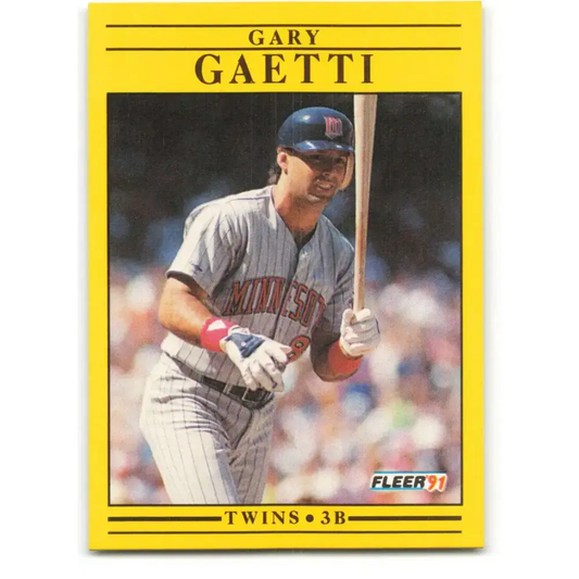 1991 Fleer #609 Gary Gaetti NM-MT Minnesota Twins Baseball Card