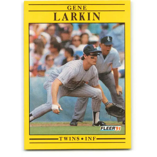 1991 Fleer #615 Gene Larkin NM-MT Minnesota Twins Baseball Card