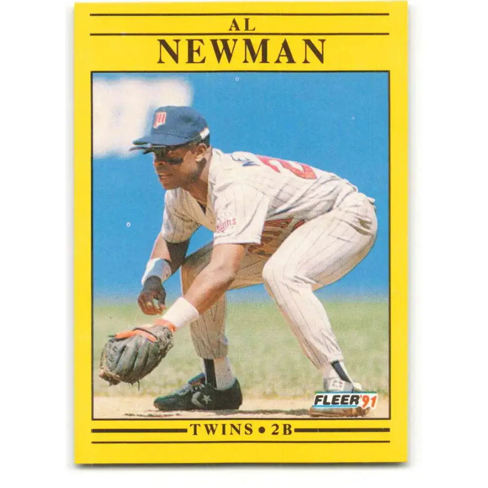 1991 Fleer #621 Al Newman NM-MT Minnesota Twins Baseball Card - Baseball Card Single
